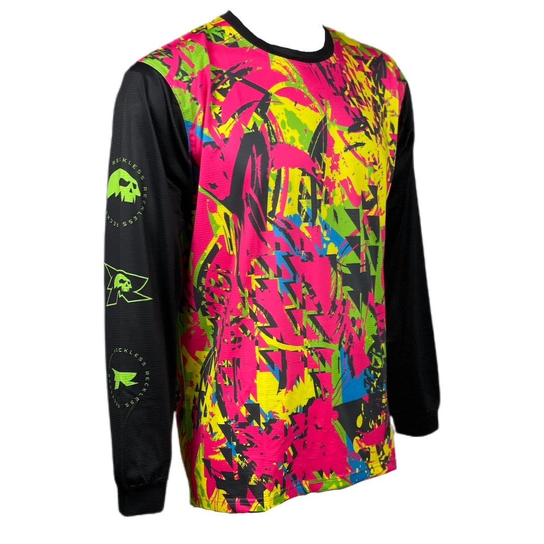 90s Fluro MTB BMX Jersey Youth - Reckless Store