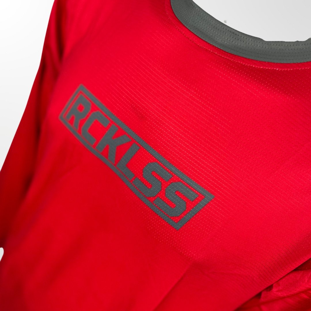 MTB BMX RCKLSS Red Jersey Youth - Reckless Store