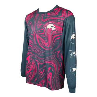 The Pink Swirl MTB BMX Jersey Youth - Reckless Store